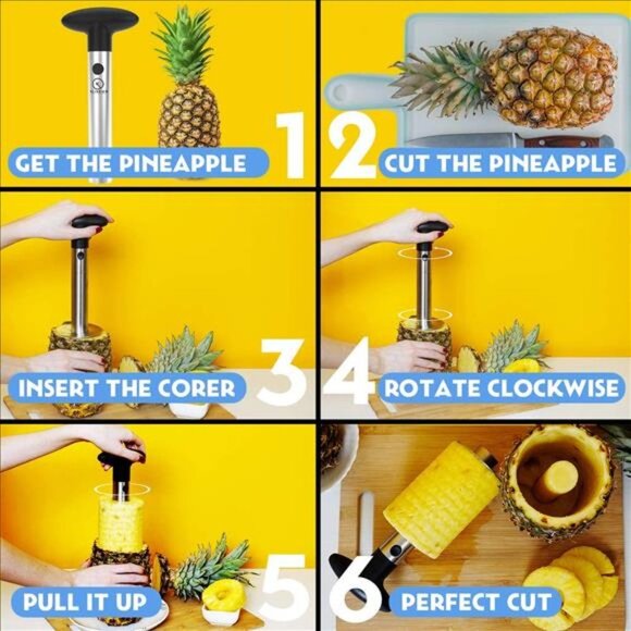 Pineapple Corer and Slicer Tool Food Grade Cutter - Picture 6 of 6